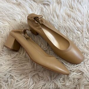 Everlane Beige Tan Leather Day Glove Heels